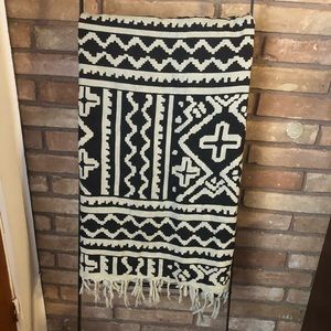 Urban Outfitters Black and Cream Tapestry